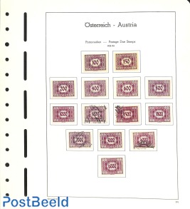 Postage Due set, mixed */o