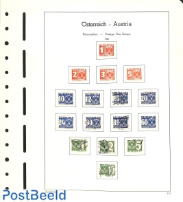 Postage due set, mixed */o