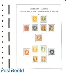 Collection Austria Levant Post on 4 pages */o