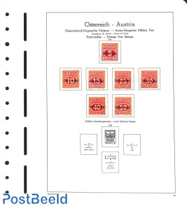 Postage due set Austrian/Hungarian fieldpost
