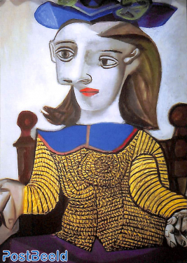 The yellow shirt, Dora Maar, painting by Picasso