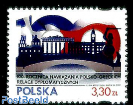 Diplomatic relations with Greece 1v, joint issue Greece
