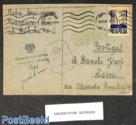 Postcard to Lisboa (undercover address)
