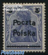 5F on 20pf, Stamp out of set