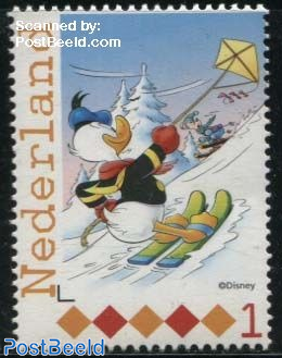 Donald skiing with kite 1v