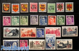Definitives, French stamps overprinted CFA 26v