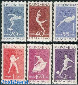 Olympic Games Rome 6v