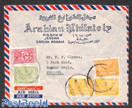 Airmail letter to England