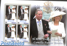 Wedding of Prince Charles with Camilla Parker Bowles m/s