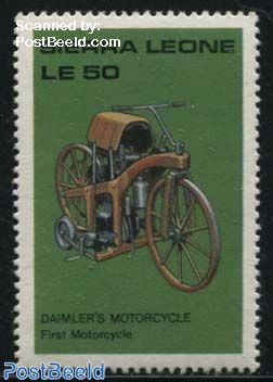1st Daimler motorcycle, Stamp out of set