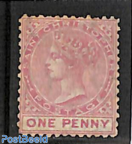 1p, Perf. 12.5, Stamp out of set