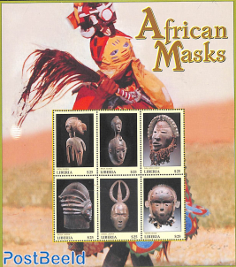 African Masks 6v m/s