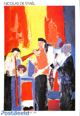 Nicolas de Stael, Les musiciens, souvenir de Sidney Bechet, 1953