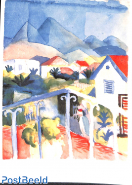 August Macke,Saint-Germain près de Tunis 1914