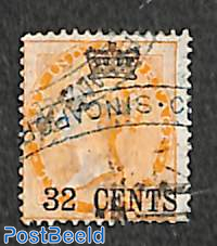 Straits Settlements, 32 CENTS on 2A, used