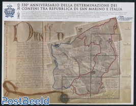 550 Years borders between San Marino and Italy 4v m/s