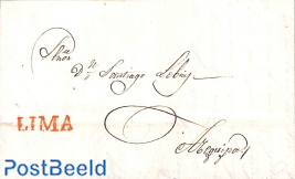Folding letter from Lima to Arequipa
