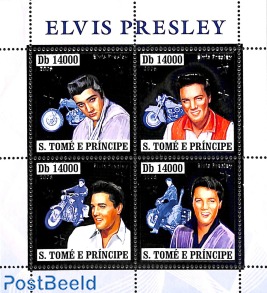 Elvis Presley 4v m/s, silver