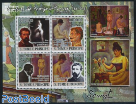 Georges Pierre Seurat paintings 4v m/s