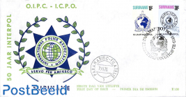 Interpol 2v, FDC without address