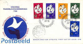 Easter 5v, FDC without address