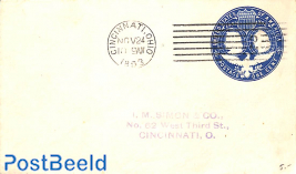 Envelope 1c from CINCINNATI (local)