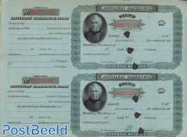 Distillery Warehouse Revenue stamps (sheet with 2)