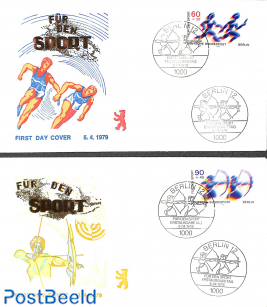 Sport 2v FDC (2 covers)