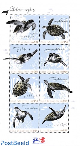 Personal stamps, turtles m/s
