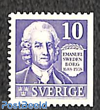 E. Swedenborg 1v, left or right side imperforated