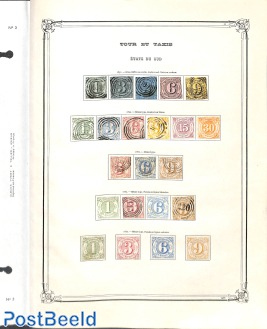 Collection Thurn & Taxis on 2 pages