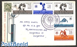 Cover with ASian games stamps
