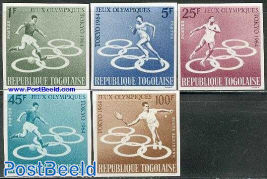 Olympic games 5v, imperforated
