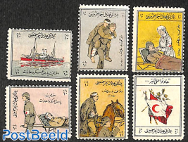 Welfare stamps, war victims 6v