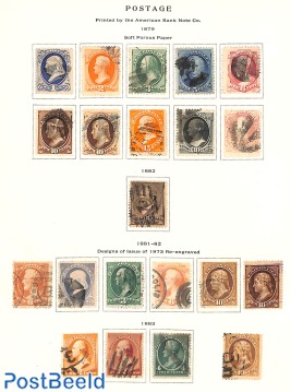 Lot classic USA on 2 pages