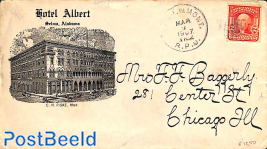 Cover from Hotel Selma Alabama sent to Chicago, Ill.