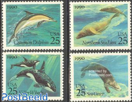 Sea Mammals 4v, Joint Issue Soviet Union