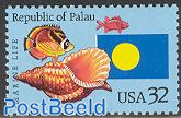 Palau independence 1v, joint issue Palau