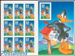 Daffy Duck minisheet (perforated stamp right)