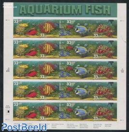 Aquarium fish minisheet