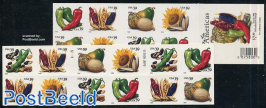 Vegetables 4x5v in booklet (16 diff. stamps)