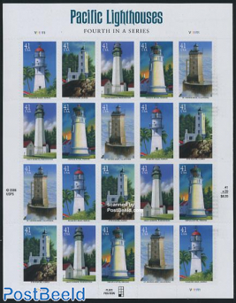 Lighthouses minisheet (with 4 sets)