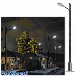 Street Lamp on Wooden Pole
