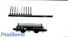 Open car with stakes