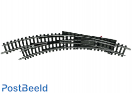 Track ~ Manual Curved Turnout R1/R2 30° (Left)