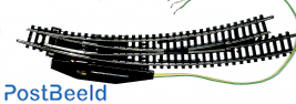 Left hand curved electric turnout  R3/4