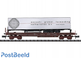 Standard Design Deep Well Flat Car, with trailer Wocoshi Netherlands