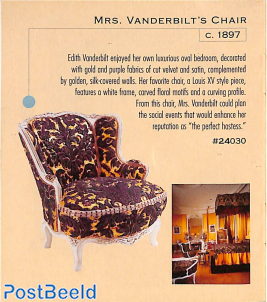 Model chair, Mrs. Vanderbilt chair c. 1897