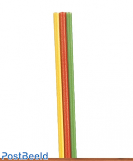 5 meter wire 0.14mm, yellow/red/green