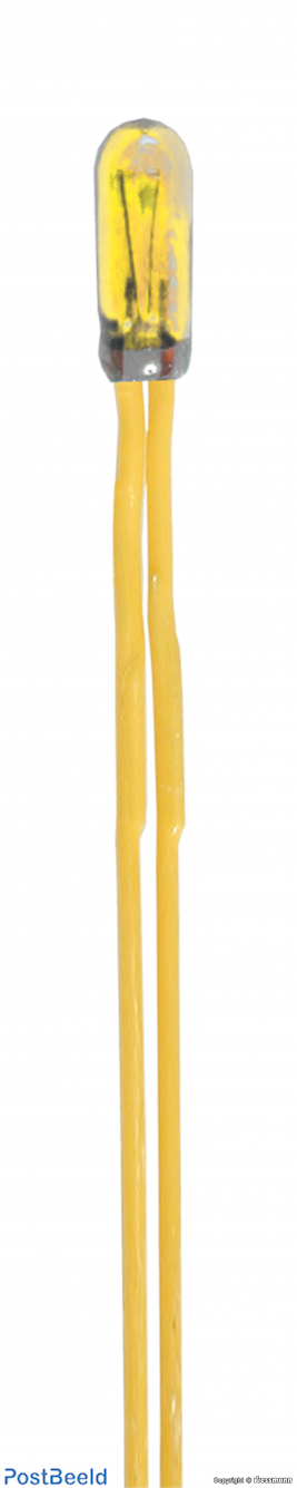 Spare bulb yellow T 3/4, Ø 2,3 mm, 12 V, 50 mA, 2 cables, 2 pieces